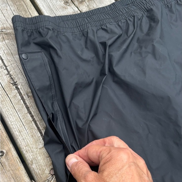 Columbia Black Men's PVC Lined Rain Pants Size 4XLT - Picture 4 of 8